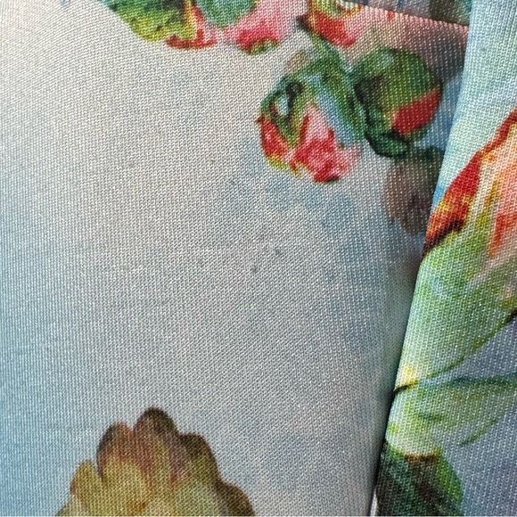 Beige by eci Floral Fitted Dress Women's Size 8 Stretchy Office Workwear Spring - Picture 11 of 13